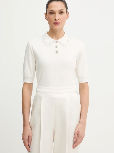 Morgan sweter damski kolor beżowy lekki MAP - zdjęcie produktu nr 1