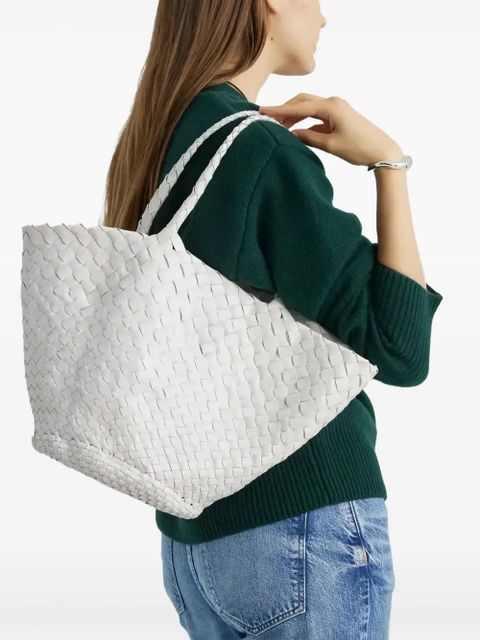 DRAGON DIFFUSION Egola woven tote bag - White - zdjęcie produktu nr 2