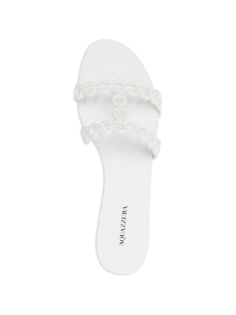 Aquazzura Infinity chain-detail sandals - White