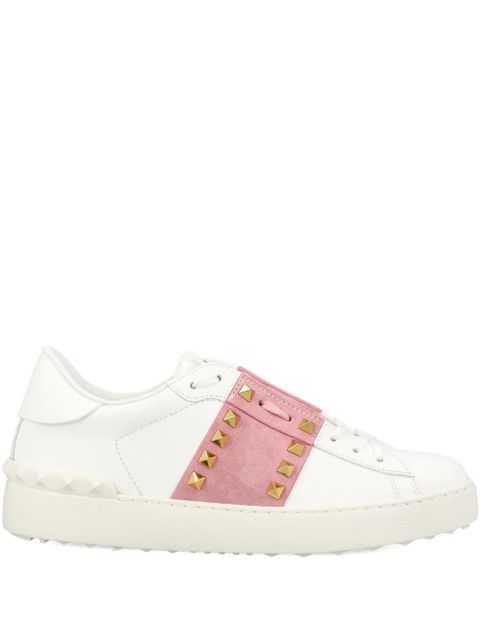 Valentino Garavani stud-embellished lace-up sneakers - White