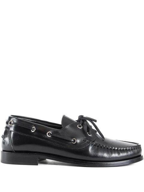 Aeyde eyelet Lace-up loafers - Black - zdjęcie produktu nr 1