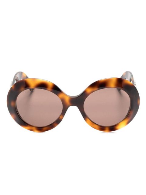 Gucci Eyewear round-frame sunglasses - Brown - zdjęcie produktu nr 1