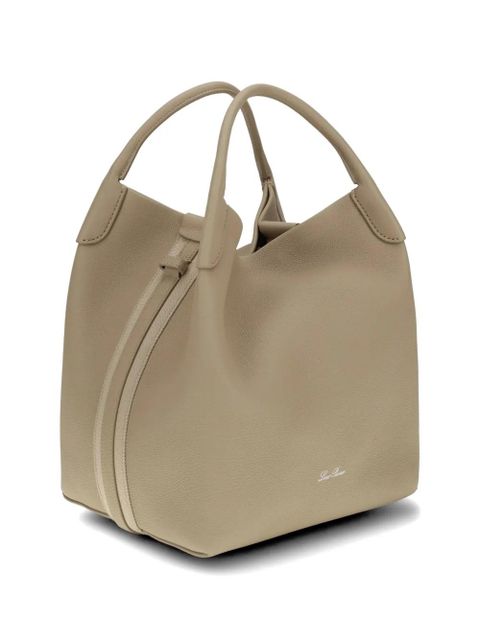 Loro Piana large Bale leather tote bag - Neutrals - zdjęcie produktu nr 2