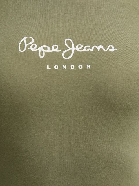 Pepe Jeans longsleeve damski kolor zielony