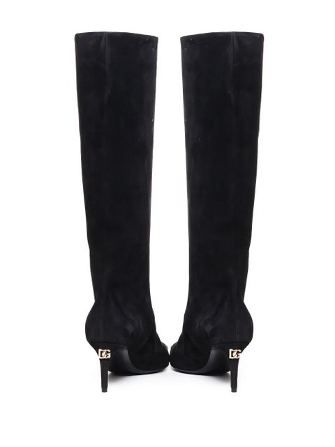 Dolce & Gabbana 70mm suede knee-high boots - Black