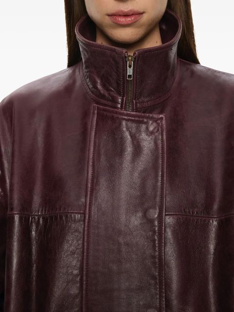 Christopher Esber Devon leather bomber jacket - Red