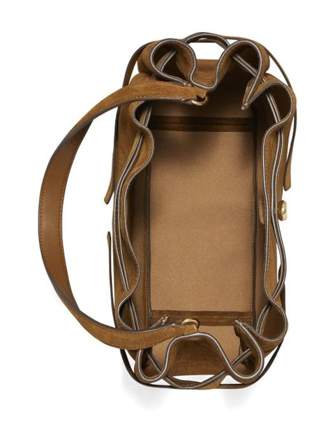 Tory Burch large Romy suede shoulder bag - Brown