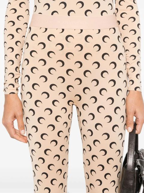 Marine Serre Moon jersey leggings - Neutrals - zdjęcie produktu nr 2