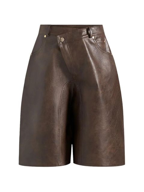 Manière De Voir Hazel wrap-over bermuda shorts - Brown - zdjęcie produktu nr 1