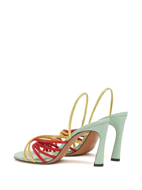 Marni leather New Wave sandals - Red