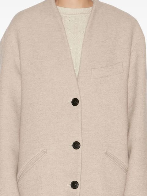 MARANT ÉTOILE Eris coat - Neutrals