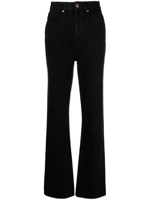 KHAITE high-waisted bootcut jeans - Black - zdjęcie produktu nr 1