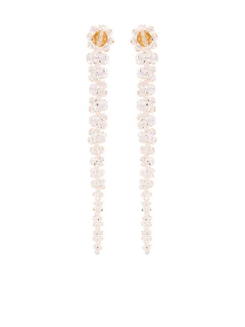 Simone Rocha crystal-embellished dangle earrings - Pink - zdjęcie produktu nr 1