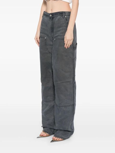Alexander Wang mid-rise wide-leg jeans - Grey