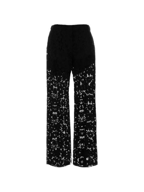 FENDI lace-detail trousers - Black - zdjęcie produktu nr 2