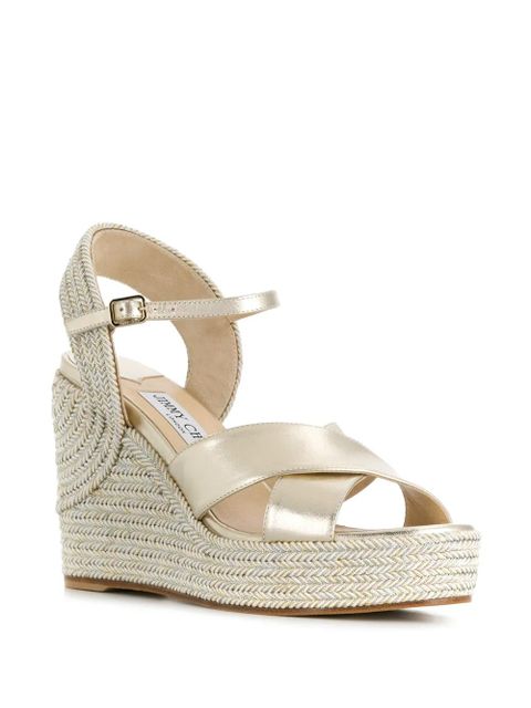 Jimmy Choo Dellena 100mm espadrilles - Gold - zdjęcie produktu nr 2
