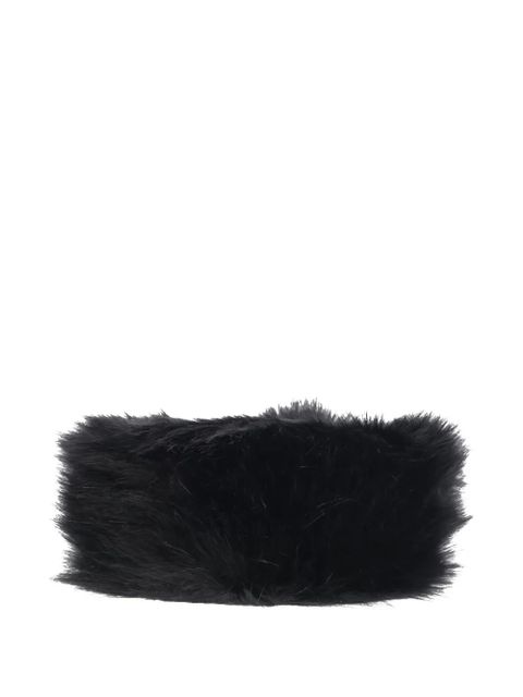Ruslan Baginskiy faux-fur pillbox hat - Black - zdjęcie produktu nr 2