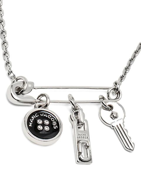 Marc Jacobs button-charm necklace - Silver