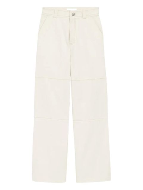 AMI Paris worker cotton flared jeans - Neutrals - zdjęcie produktu nr 1