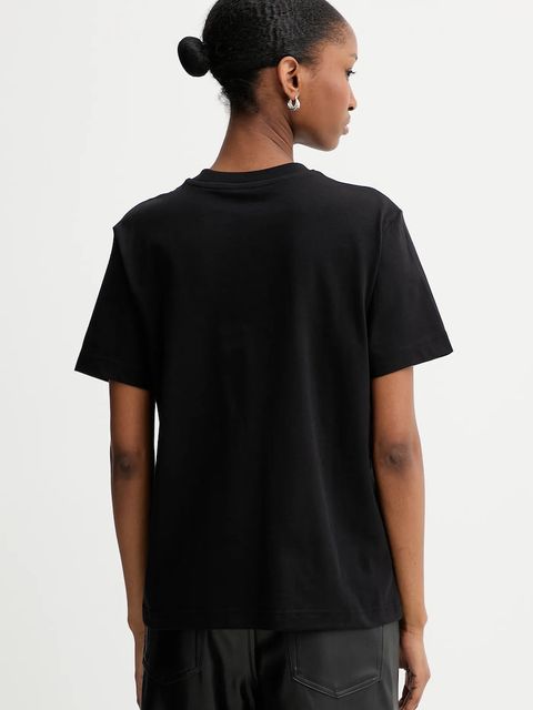 Calvin Klein t-shirt bawełniany damski kolor czarny LV147C857G