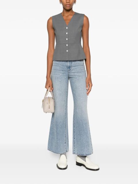 Maje crystal-embembellished straight-leg jeans - Blue - zdjęcie produktu nr 2