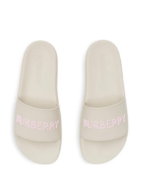 Burberry logo slides - Neutrals