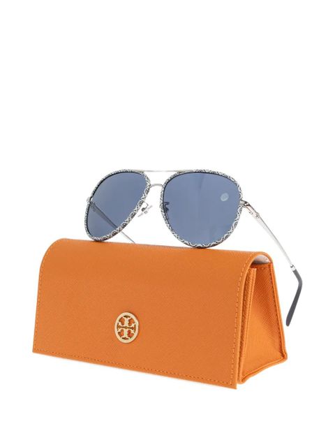 Tory Burch pilot-frame sunglasses - Silver