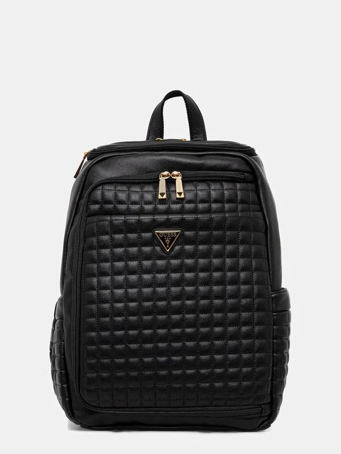 Guess plecak NADIRA damski kolor czarny duży gładki TWQG84 24033 - zdjęcie produktu nr 1