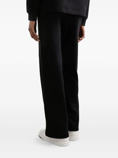 Dolce & Gabbana fleece jogging pants with patch - Black