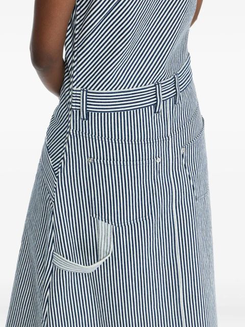 JW Anderson stripe-panel belted dress - Blue - zdjęcie produktu nr 2