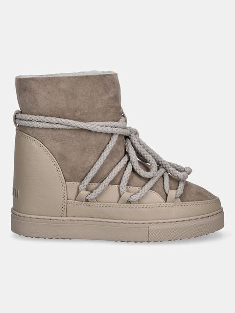 Inuikii śniegowce zamszowe Classic Wedge kolor szary 1001.004.0042.030 - zdjęcie produktu nr 2