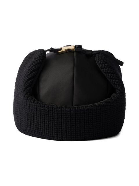 Prada Re-Nylon trapper hat - Black - zdjęcie produktu nr 2