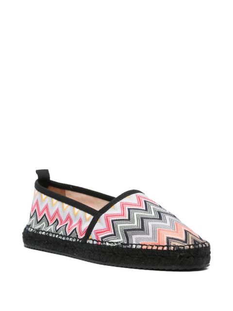 Missoni chevron-knit espadrilles - Black