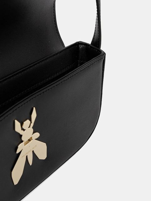 Patrizia Pepe torebka skórzana kolor czarny 8B0231 L061