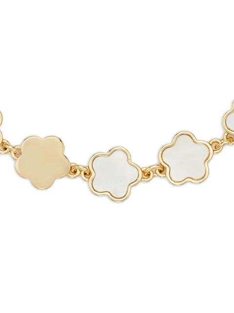 Tory Burch flower-shaped gold bracelet
