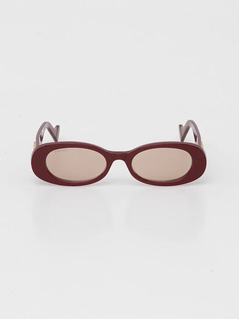Gucci okulary przeciwsłoneczne damskie kolor bordowy GG0517S