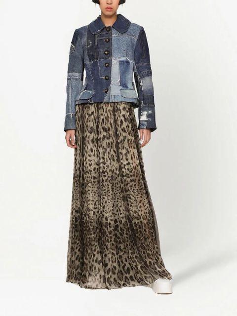 Dolce & Gabbana leopard-print culotte trousers - Black - zdjęcie produktu nr 2