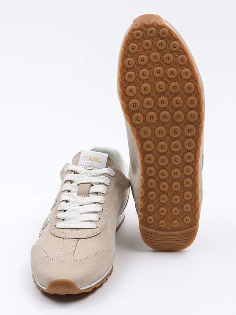 Karl Lagerfeld sneakersy zamszowe VENUS kolor beżowy KL65912