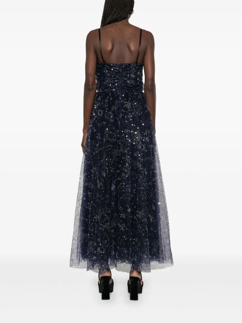 STAUD Bettina midi dress - Blue