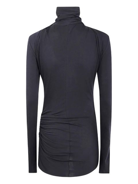 ENTIRE STUDIOS turtleneck draped top - Black - zdjęcie produktu nr 2