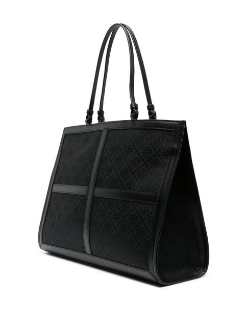 Tory Burch Ella Quadrant T-monogram tote bag - Black