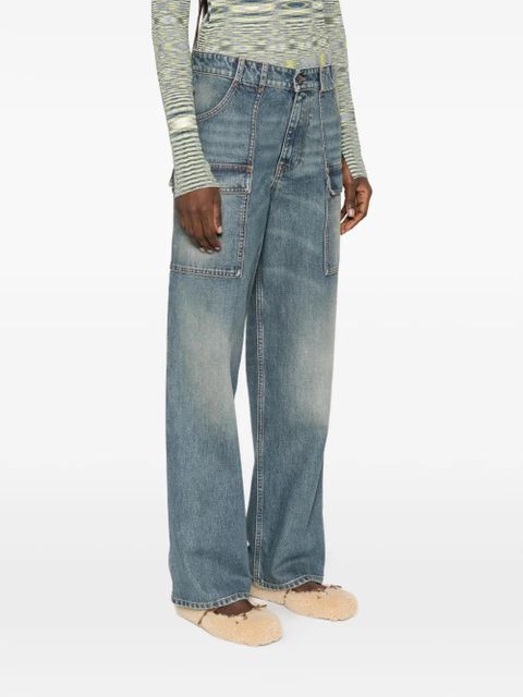 Miu Miu multi-pocket jeans - Blue