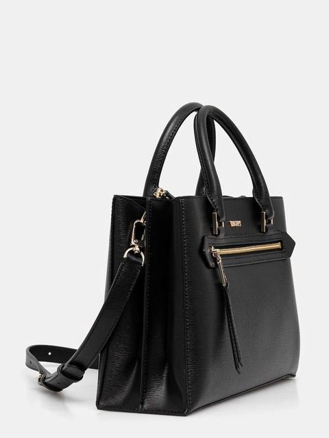 Dkny torebka skórzana kolor czarny R52D3K46 - zdjęcie produktu nr 2