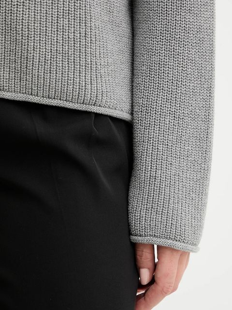 Marc O'Polo sweter bawełniany damski kolor szary 508605960171