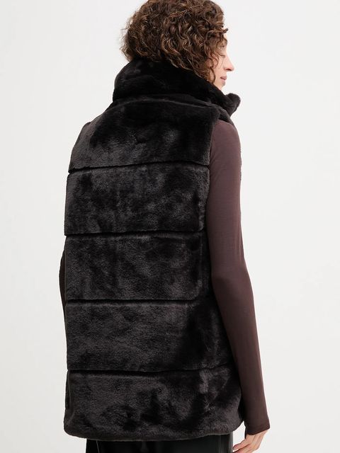 Save The Duck bezrękawnik NIVES kolor brązowy zimowy D82493W.FURY21