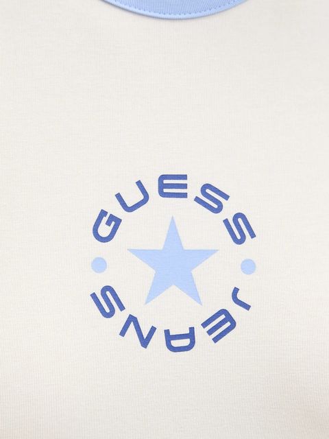 Guess Jeans t-shirt damski kolor beżowy W5BI17 J1314