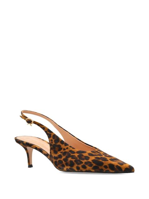 Gianvito Rossi pointed slingback pumps - Brown - zdjęcie produktu nr 2