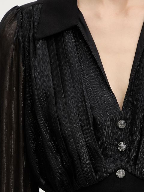 Morgan bluzka damska kolor czarny OPLAM