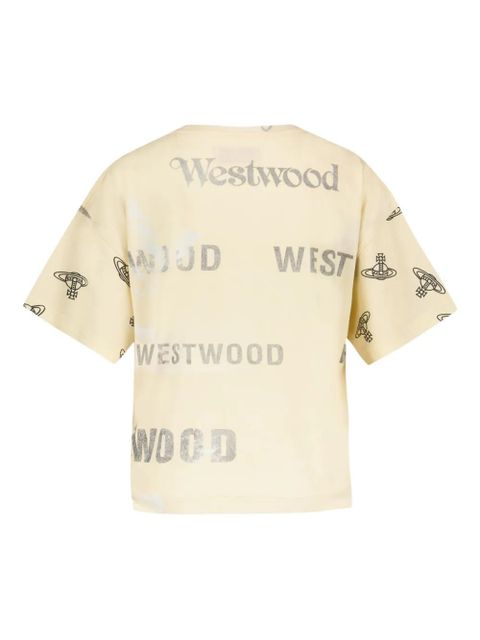 Vivienne Westwood orb-logo cotton shirt - Yellow - zdjęcie produktu nr 2