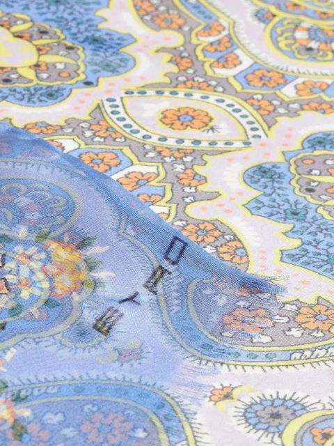 ETRO Medallion-print silk scarf - Blue - zdjęcie produktu nr 2